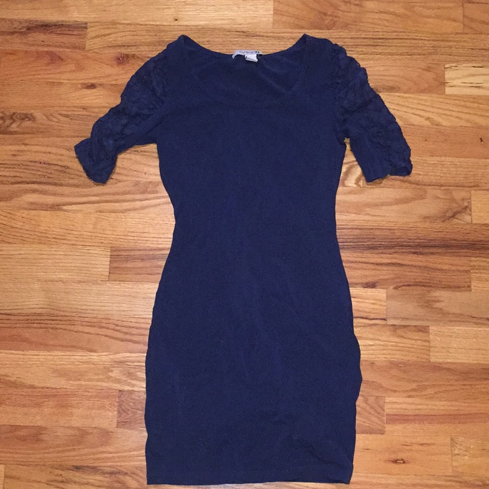 Teal mini dress